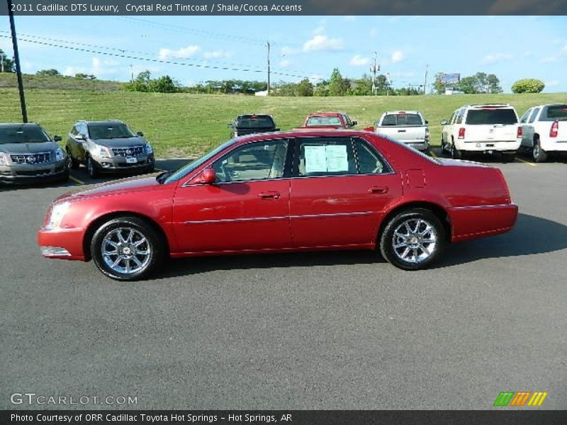 Crystal Red Tintcoat / Shale/Cocoa Accents 2011 Cadillac DTS Luxury