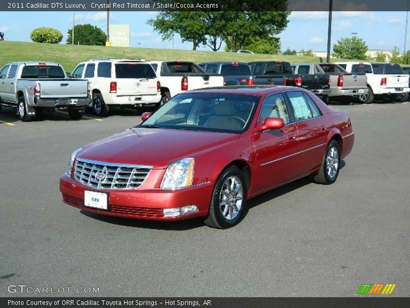 Crystal Red Tintcoat / Shale/Cocoa Accents 2011 Cadillac DTS Luxury