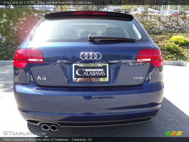 Deep Sea Blue Pearl Effect / Light Grey 2011 Audi A3 2.0 TFSI