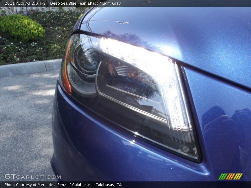 Deep Sea Blue Pearl Effect / Light Grey 2011 Audi A3 2.0 TFSI
