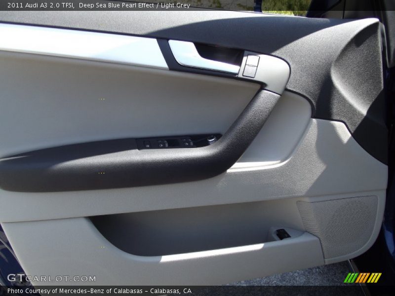 Deep Sea Blue Pearl Effect / Light Grey 2011 Audi A3 2.0 TFSI