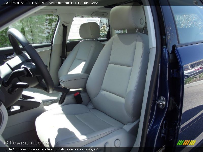 Deep Sea Blue Pearl Effect / Light Grey 2011 Audi A3 2.0 TFSI