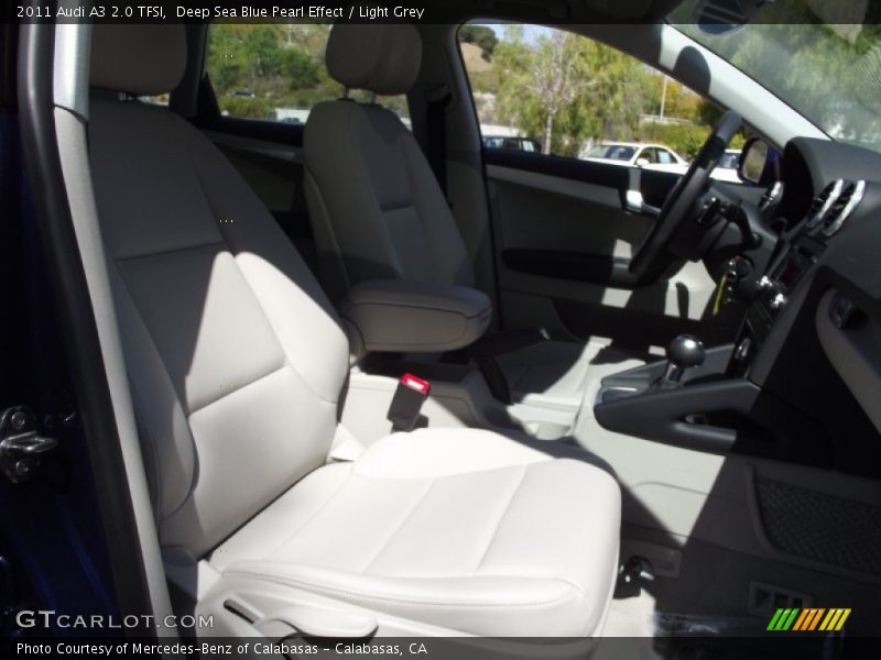 Deep Sea Blue Pearl Effect / Light Grey 2011 Audi A3 2.0 TFSI