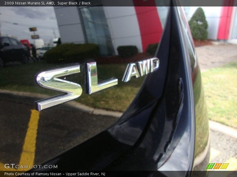 Super Black / Black 2009 Nissan Murano SL AWD