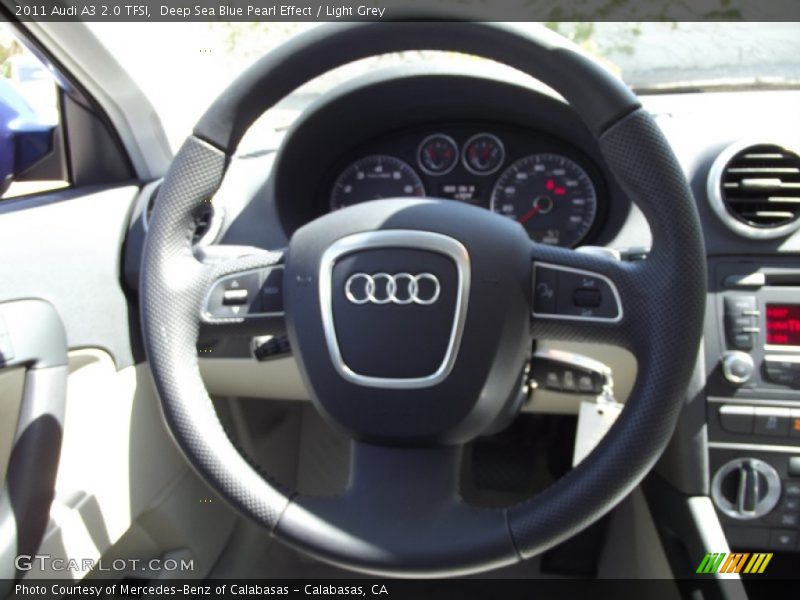 Deep Sea Blue Pearl Effect / Light Grey 2011 Audi A3 2.0 TFSI