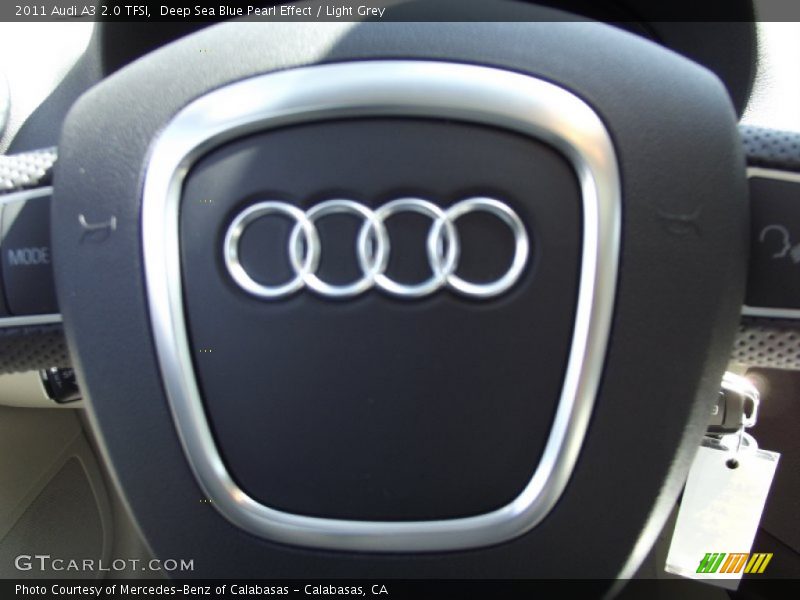 Deep Sea Blue Pearl Effect / Light Grey 2011 Audi A3 2.0 TFSI