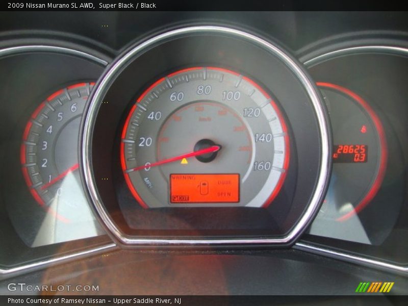 Super Black / Black 2009 Nissan Murano SL AWD