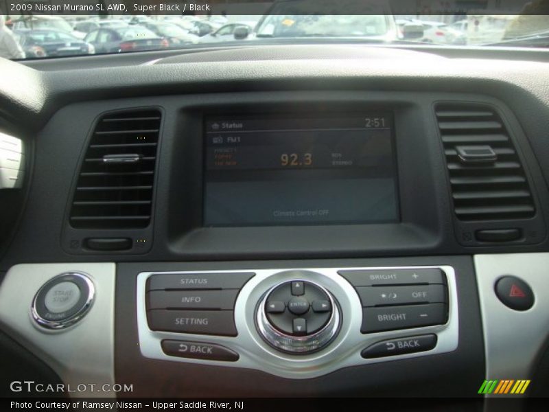 Super Black / Black 2009 Nissan Murano SL AWD