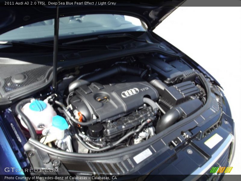 Deep Sea Blue Pearl Effect / Light Grey 2011 Audi A3 2.0 TFSI