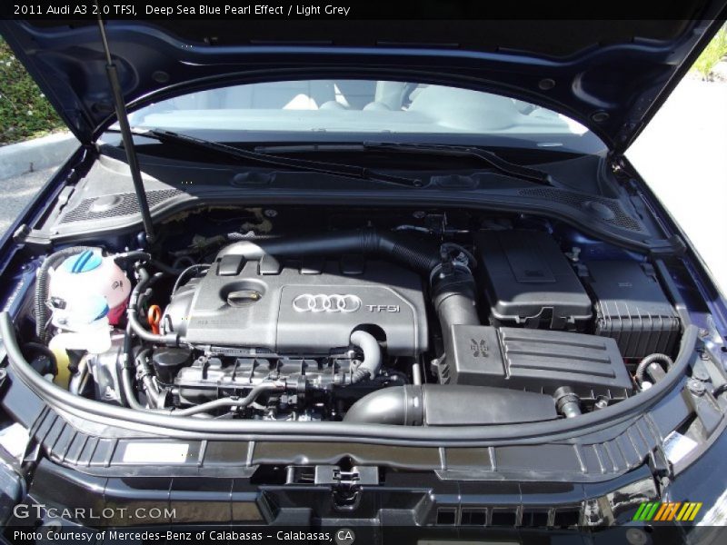 Deep Sea Blue Pearl Effect / Light Grey 2011 Audi A3 2.0 TFSI