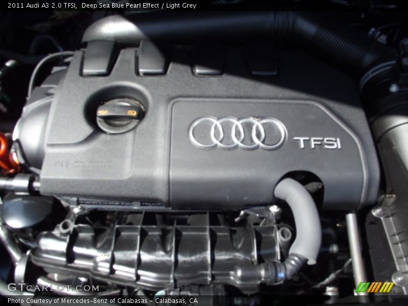 Deep Sea Blue Pearl Effect / Light Grey 2011 Audi A3 2.0 TFSI