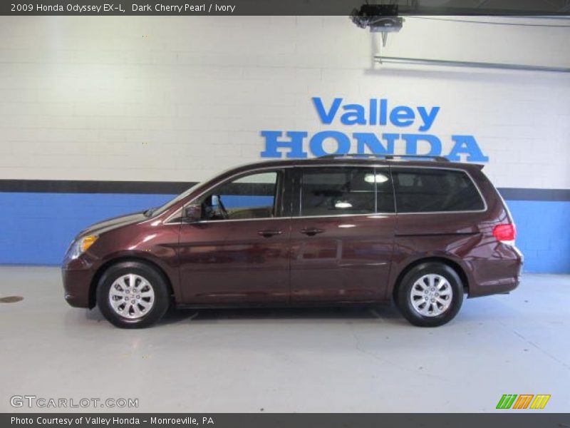 Dark Cherry Pearl / Ivory 2009 Honda Odyssey EX-L