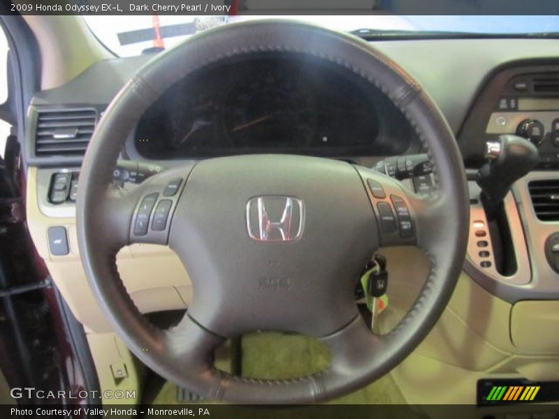 Dark Cherry Pearl / Ivory 2009 Honda Odyssey EX-L