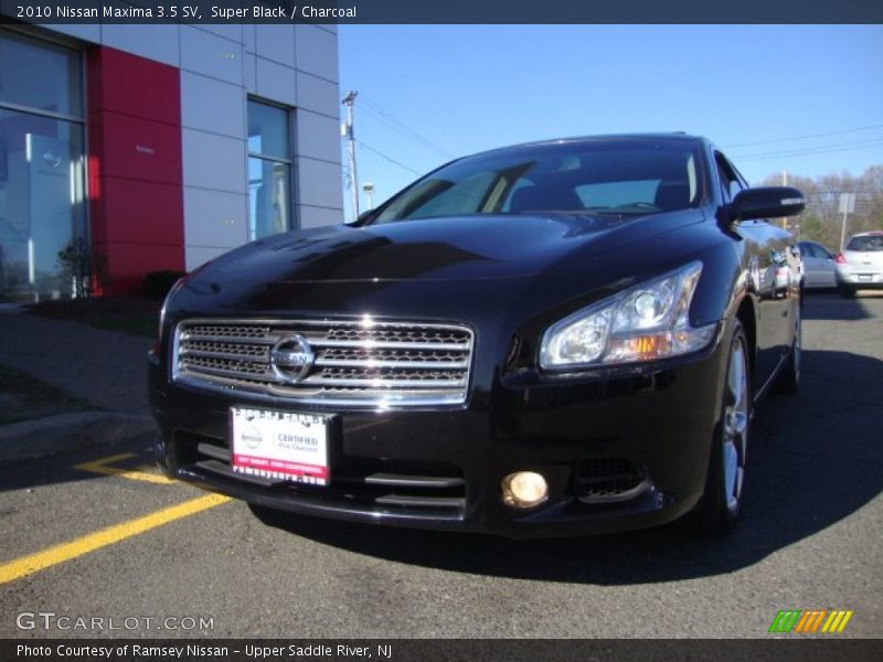 Super Black / Charcoal 2010 Nissan Maxima 3.5 SV