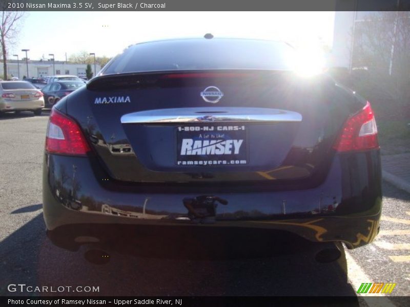 Super Black / Charcoal 2010 Nissan Maxima 3.5 SV