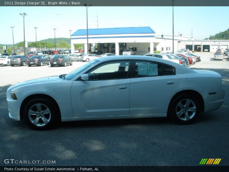 Bright White / Black 2011 Dodge Charger SE