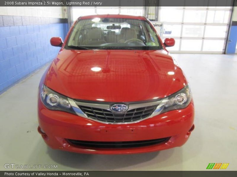 Lightning Red / Ivory 2008 Subaru Impreza 2.5i Wagon