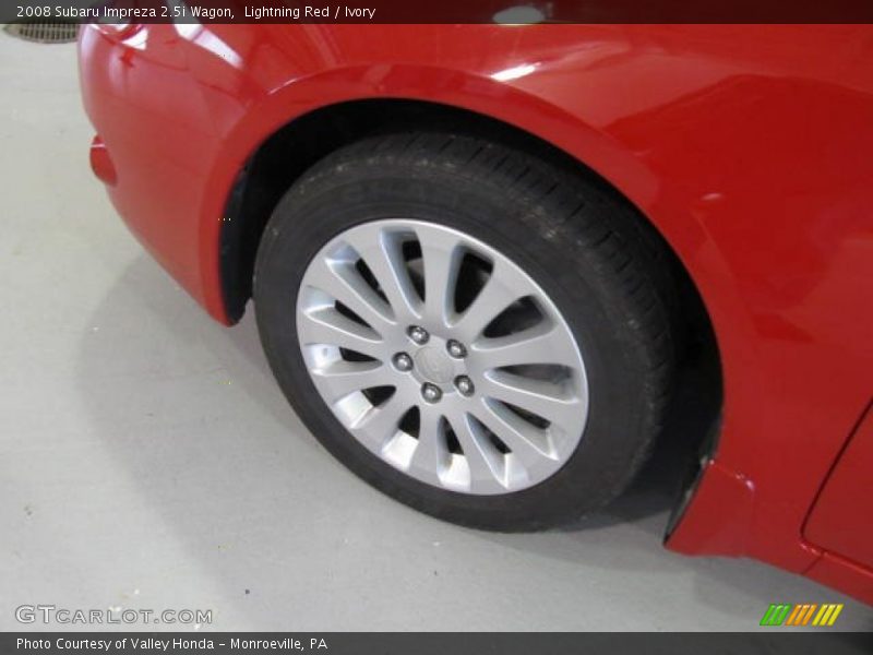 Lightning Red / Ivory 2008 Subaru Impreza 2.5i Wagon