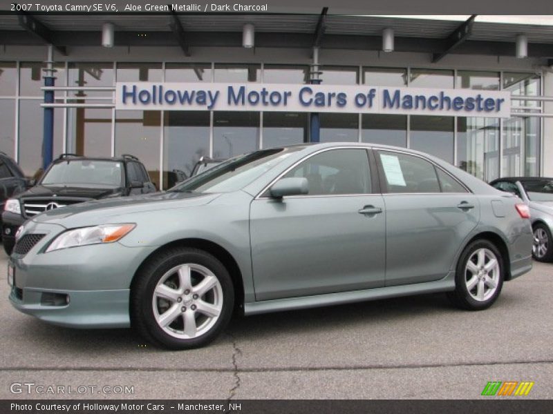 Aloe Green Metallic / Dark Charcoal 2007 Toyota Camry SE V6