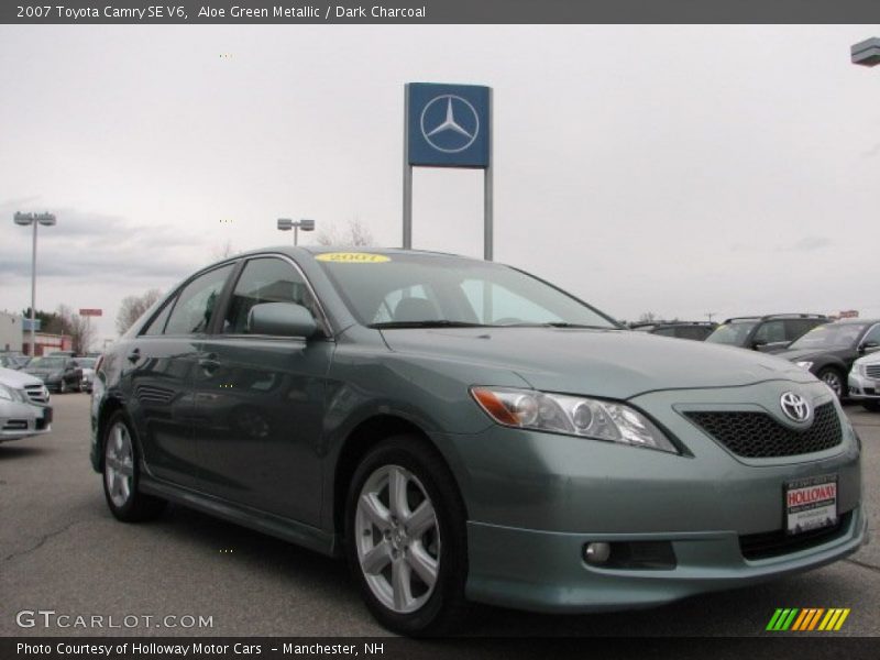 Aloe Green Metallic / Dark Charcoal 2007 Toyota Camry SE V6