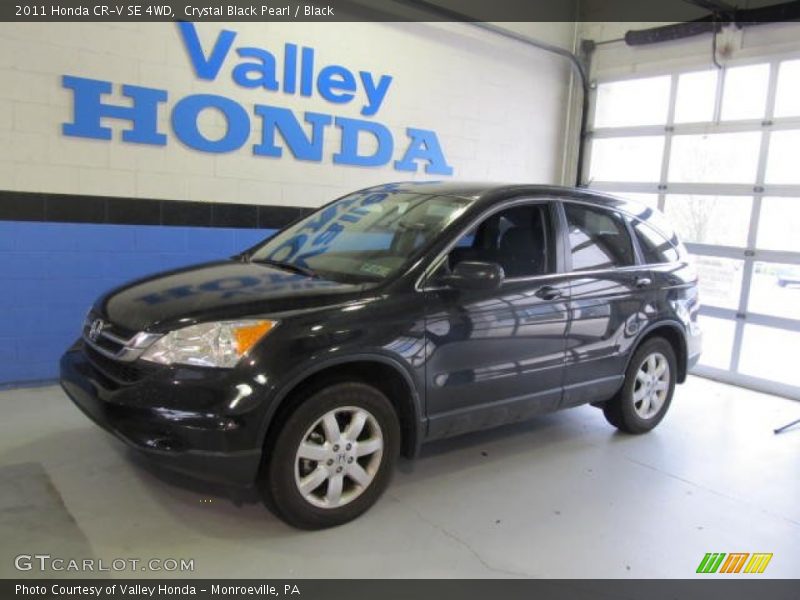 Crystal Black Pearl / Black 2011 Honda CR-V SE 4WD
