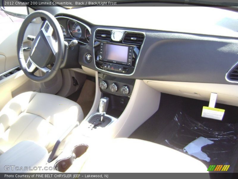 Black / Black/Light Frost 2012 Chrysler 200 Limited Convertible