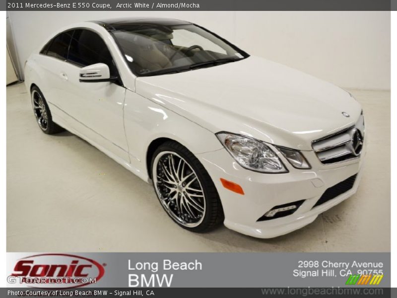 Arctic White / Almond/Mocha 2011 Mercedes-Benz E 550 Coupe