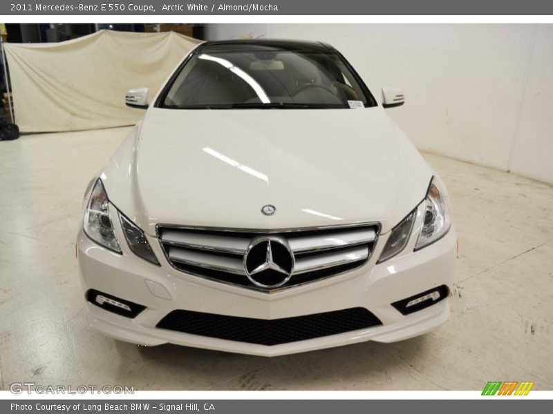 Arctic White / Almond/Mocha 2011 Mercedes-Benz E 550 Coupe