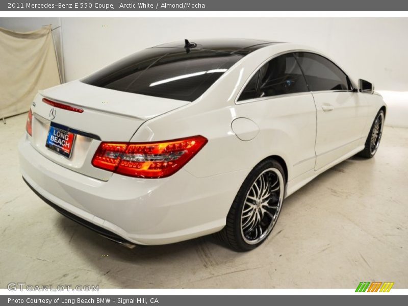 Arctic White / Almond/Mocha 2011 Mercedes-Benz E 550 Coupe