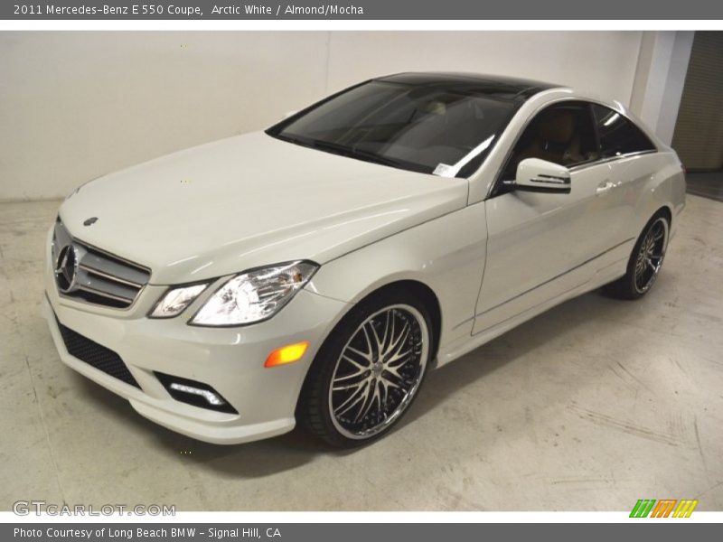 Arctic White / Almond/Mocha 2011 Mercedes-Benz E 550 Coupe