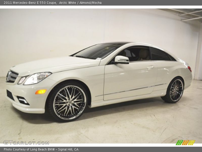 Arctic White / Almond/Mocha 2011 Mercedes-Benz E 550 Coupe