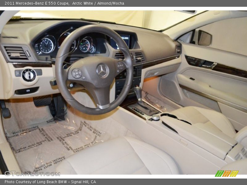 Arctic White / Almond/Mocha 2011 Mercedes-Benz E 550 Coupe