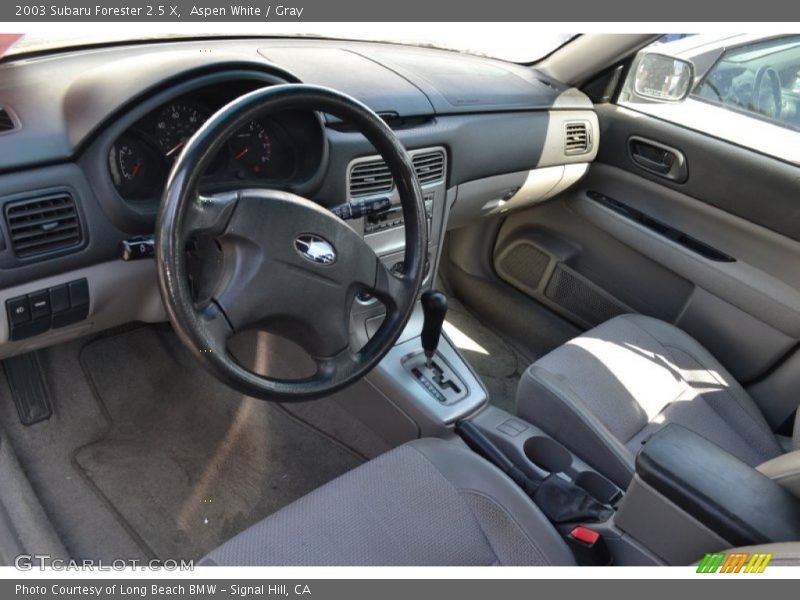 Aspen White / Gray 2003 Subaru Forester 2.5 X
