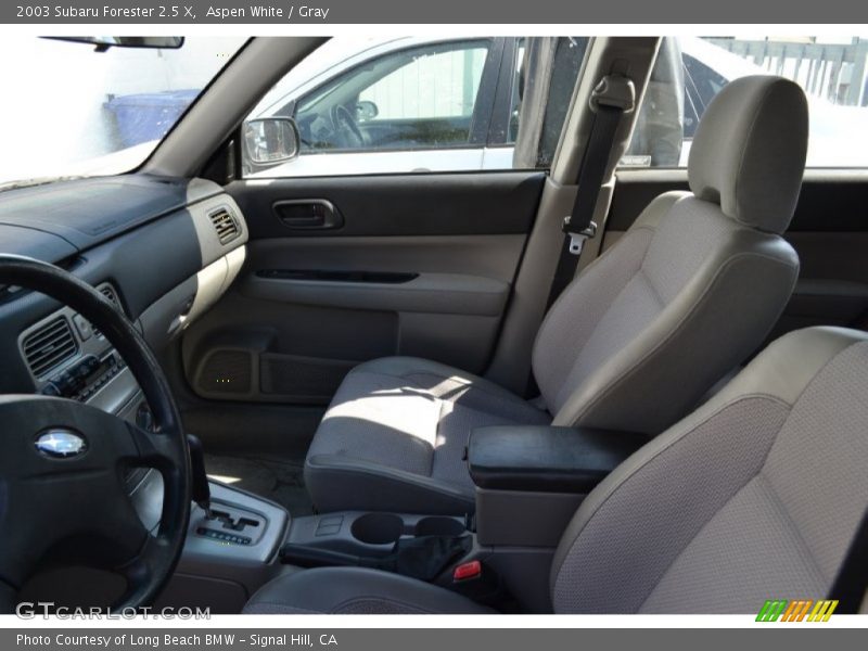 Aspen White / Gray 2003 Subaru Forester 2.5 X