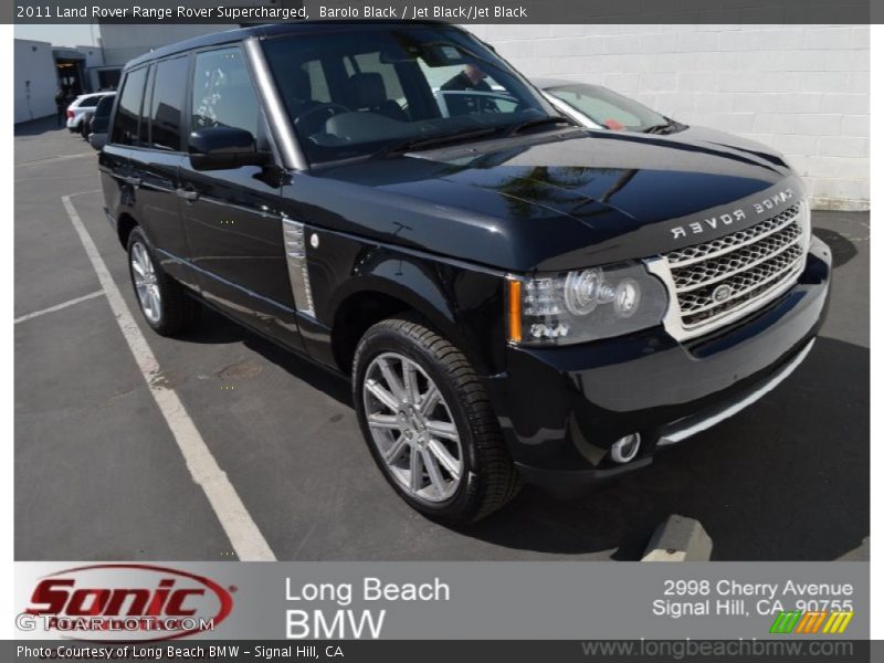 Barolo Black / Jet Black/Jet Black 2011 Land Rover Range Rover Supercharged