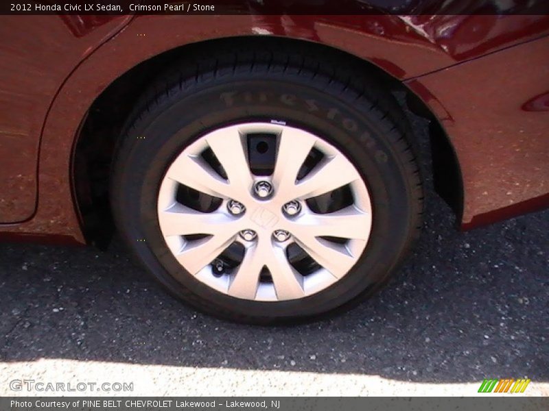 Crimson Pearl / Stone 2012 Honda Civic LX Sedan