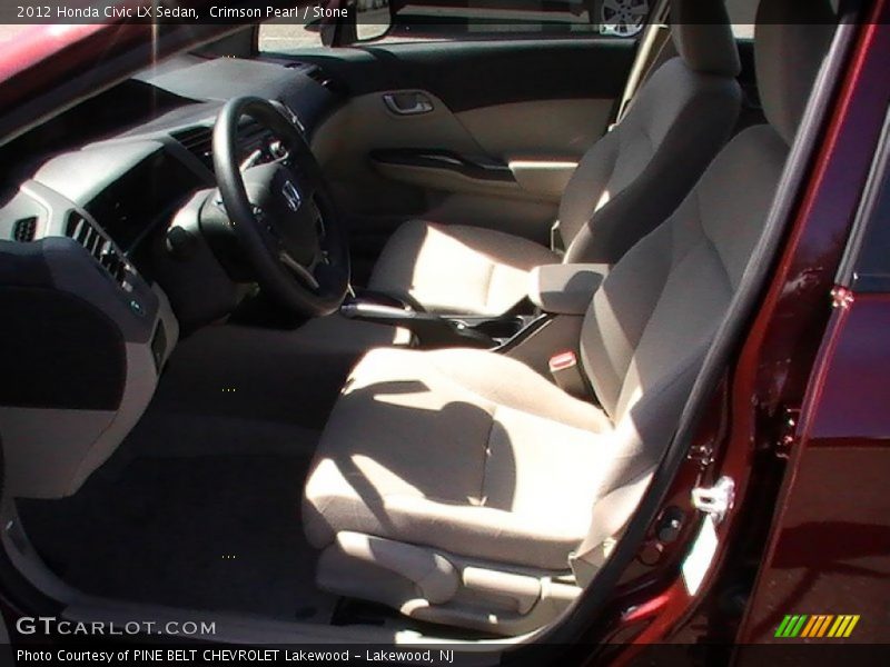 Crimson Pearl / Stone 2012 Honda Civic LX Sedan