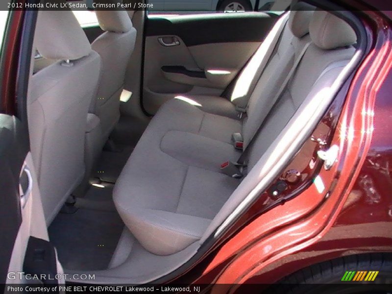 Crimson Pearl / Stone 2012 Honda Civic LX Sedan