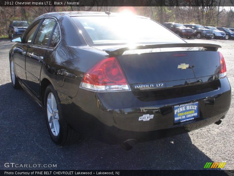 Black / Neutral 2012 Chevrolet Impala LTZ
