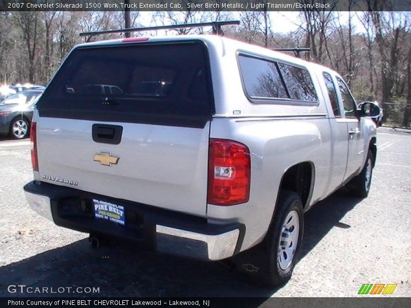 Silver Birch Metallic / Light Titanium/Ebony Black 2007 Chevrolet Silverado 1500 Work Truck Extended Cab