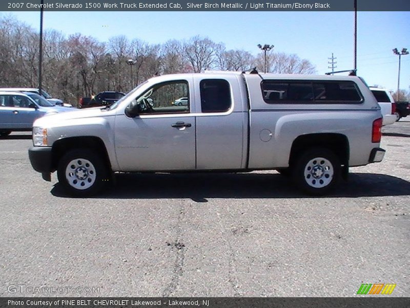 Silver Birch Metallic / Light Titanium/Ebony Black 2007 Chevrolet Silverado 1500 Work Truck Extended Cab