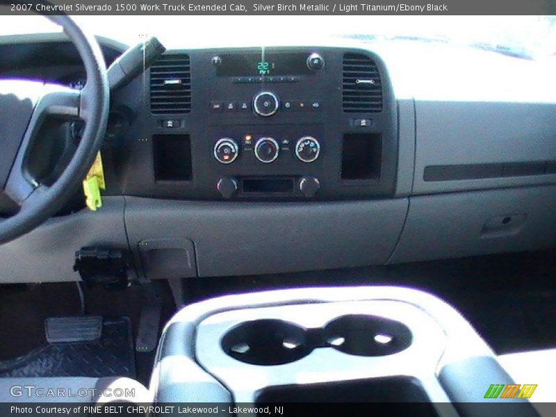 Silver Birch Metallic / Light Titanium/Ebony Black 2007 Chevrolet Silverado 1500 Work Truck Extended Cab