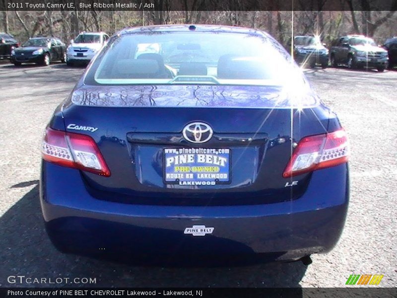 Blue Ribbon Metallic / Ash 2011 Toyota Camry LE