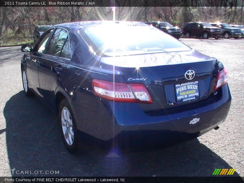 Blue Ribbon Metallic / Ash 2011 Toyota Camry LE