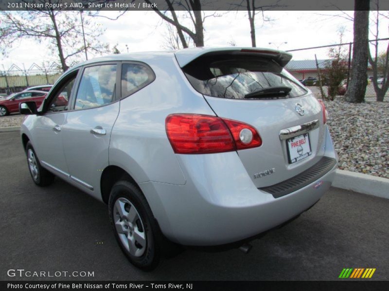 Silver Ice Metallic / Black 2011 Nissan Rogue S AWD