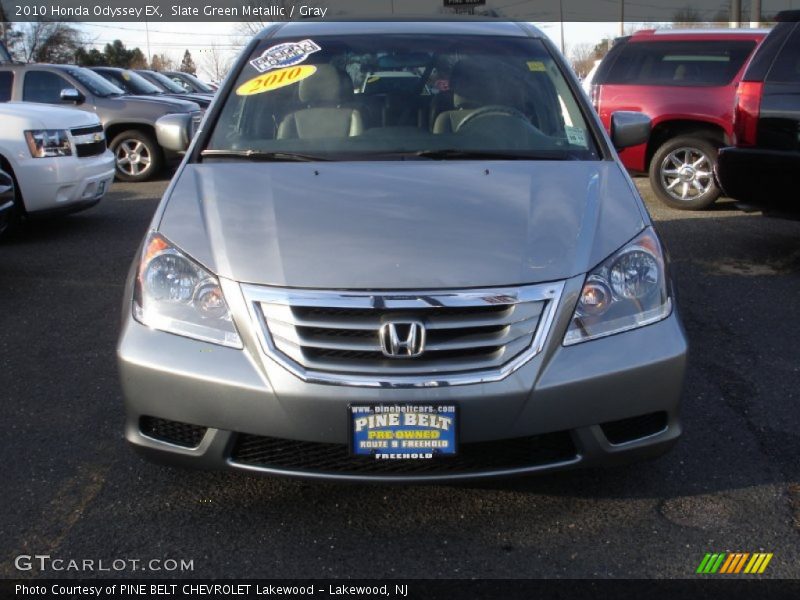 Slate Green Metallic / Gray 2010 Honda Odyssey EX