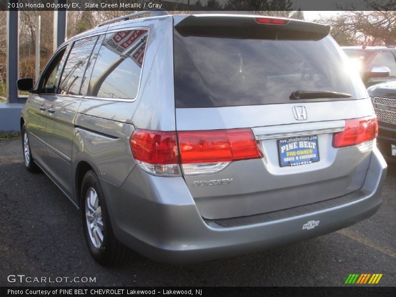 Slate Green Metallic / Gray 2010 Honda Odyssey EX