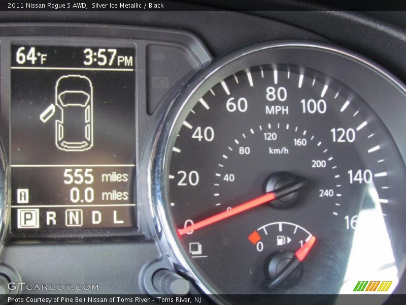 Silver Ice Metallic / Black 2011 Nissan Rogue S AWD