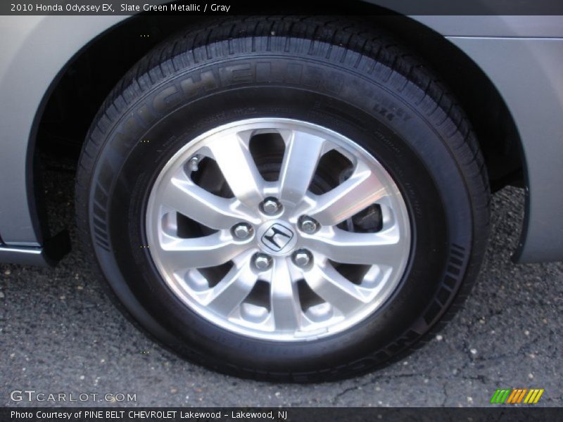 Slate Green Metallic / Gray 2010 Honda Odyssey EX