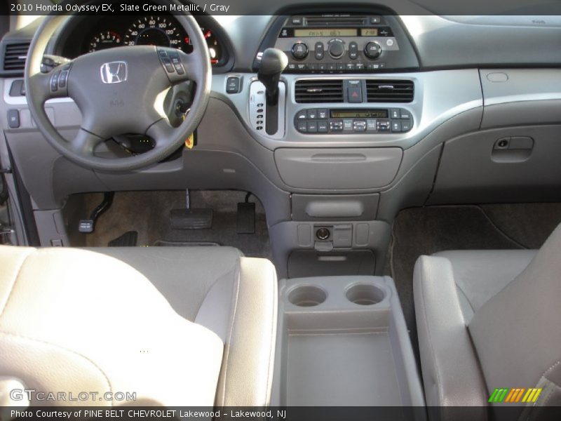 Slate Green Metallic / Gray 2010 Honda Odyssey EX